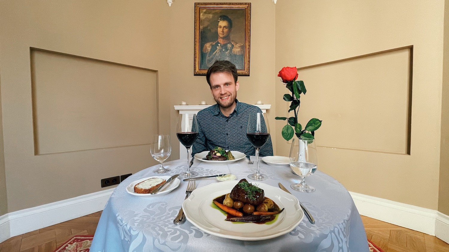 Eesti Paigad Ben, dinner in Keila-Joa castle Schloss Fall restaurant