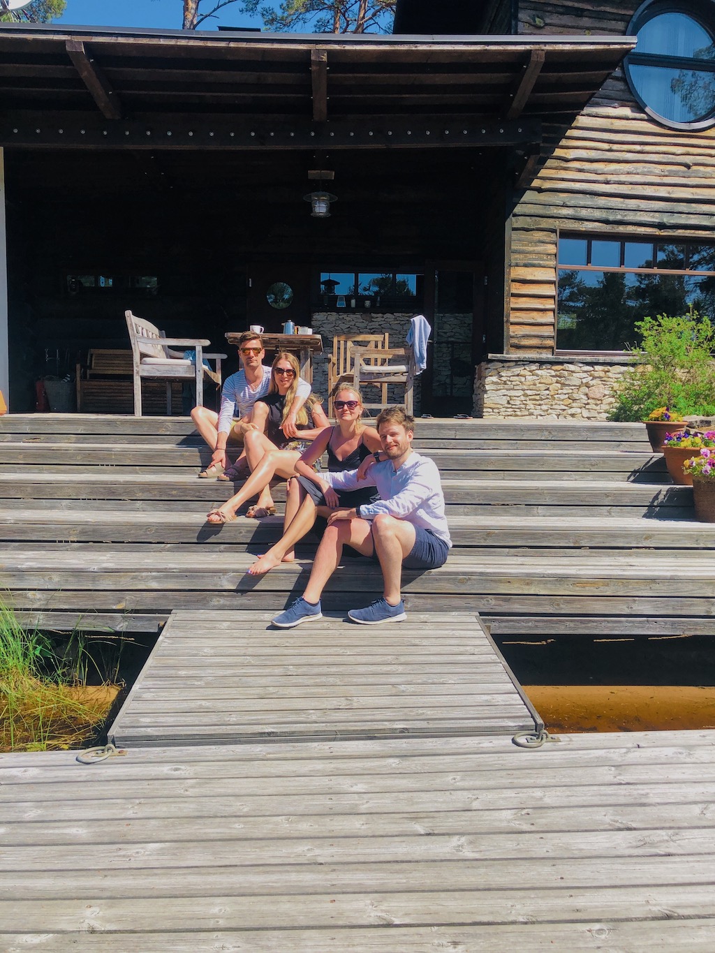 Our group at the Samblamaa forest house in Estonia