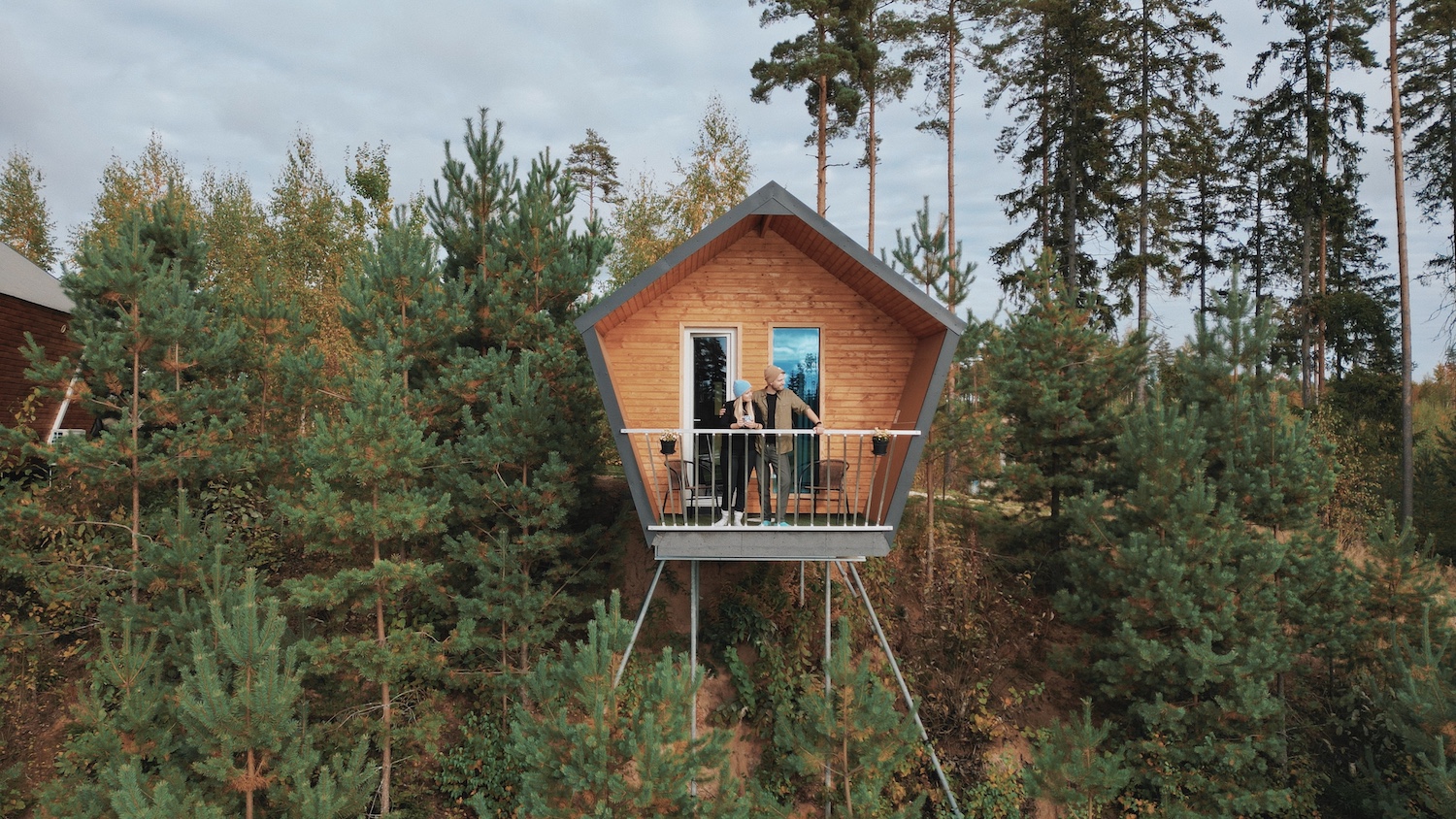 Metsjärve holiday center vacation home with sightseeing tower bouldering tower in Põlva county best cottages in South Estonia
