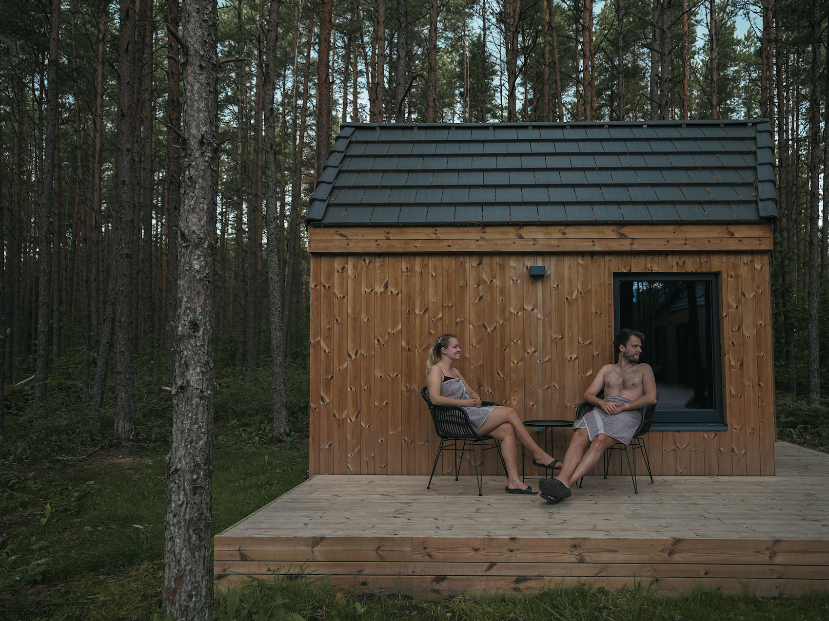 Luksuslik puhkemaja Muhu saarel WUUD Stay Pädaste romantiline puhkus kahele, parimad puhkemajad Eestis
